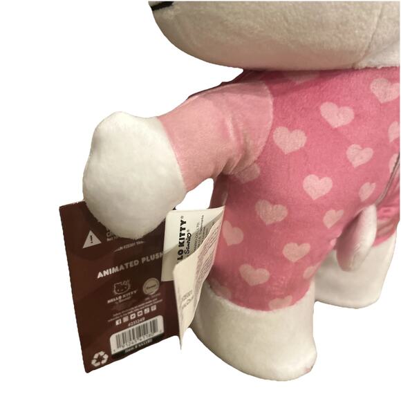 Hello Kitty Happy Shuffle Animated Plush Side Stepper 2024 Pink Heart - Picture 4 of 7